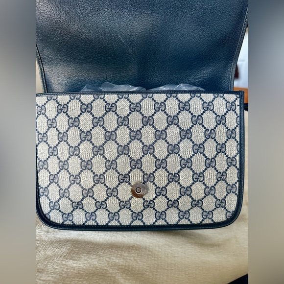 Gucci Navy PVC Crossbody Bag - Picture 5 of 16